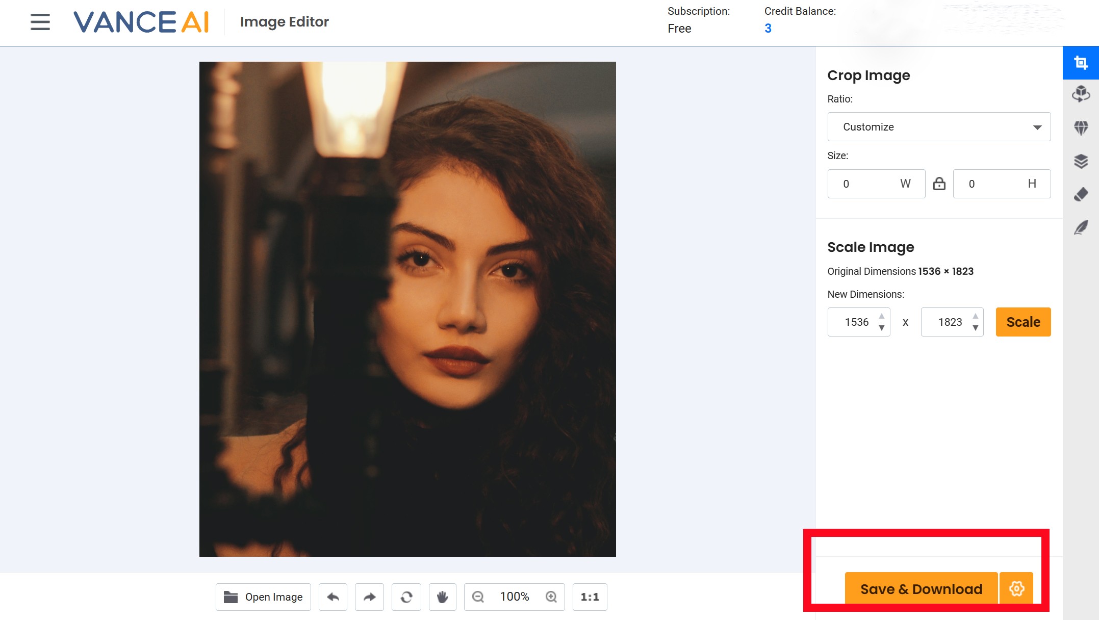 vanceai editor step3
